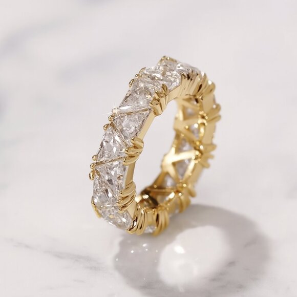 Lovely Parcel Jewelry - Gold or Silver “Hailey” 💎 Eternity Ring (multiple sizes)